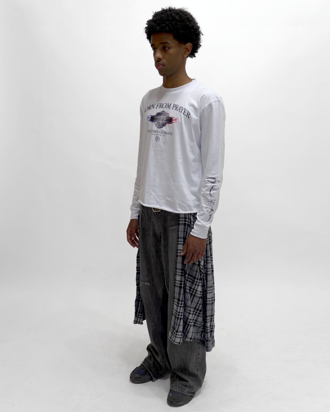 White "Prayer" Longsleeve