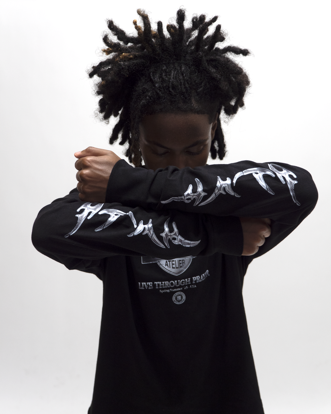 Black "Prayer" Longsleeve
