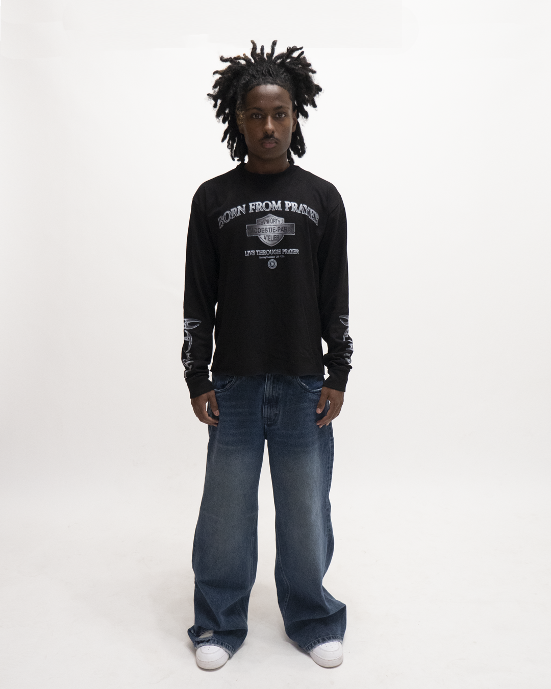 Black "Prayer" Longsleeve