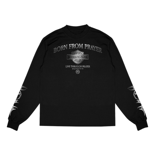 Black "Prayer" Longsleeve